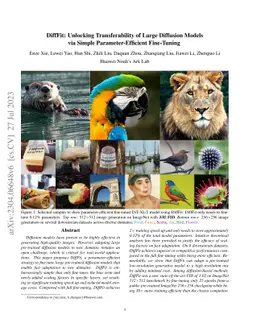 DiffFit: Unlocking Transferability of Large Diffusion Models via Simple
  Parameter-Efficient Fine-Tuning