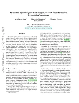 DynaMITe: Dynamic Query Bootstrapping for Multi-object Interactive
  Segmentation Transformer