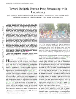 Toward Reliable Human Pose Forecasting with Uncertainty
