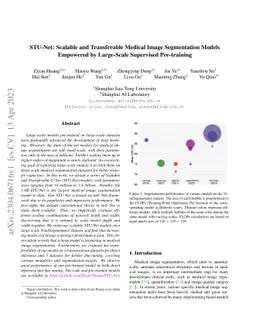 STU-Net: Scalable and Transferable Medical Image Segmentation Models
  Empowered by Large-Scale Supervised Pre-training