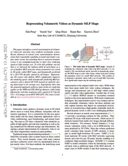 Representing Volumetric Videos as Dynamic MLP Maps