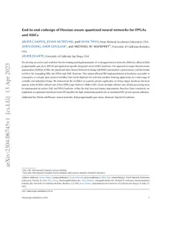End-to-end codesign of Hessian-aware quantized neural networks for FPGAs
  and ASICs