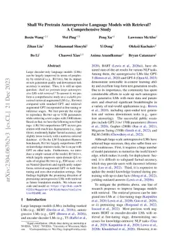 Shall We Pretrain Autoregressive Language Models with Retrieval? A
  Comprehensive Study