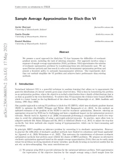 Sample Average Approximation for Black-Box VI