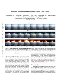 Soundini: Sound-Guided Diffusion for Natural Video Editing