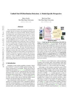 Unified Out-Of-Distribution Detection: A Model-Specific Perspective