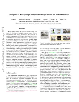 AutoSplice: A Text-prompt Manipulated Image Dataset for Media Forensics