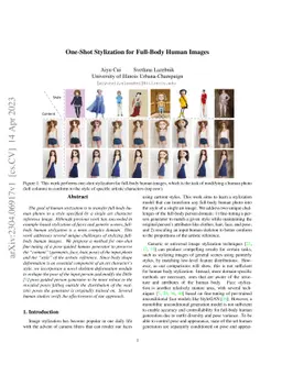 One-Shot Stylization for Full-Body Human Images