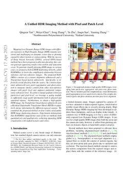 A Unified HDR Imaging Method with Pixel and Patch Level