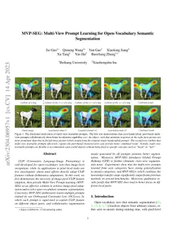 MVP-SEG: Multi-View Prompt Learning for Open-Vocabulary Semantic
  Segmentation