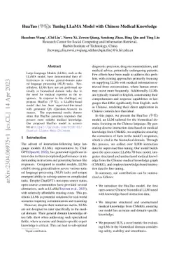 HuaTuo: Tuning LLaMA Model with Chinese Medical Knowledge