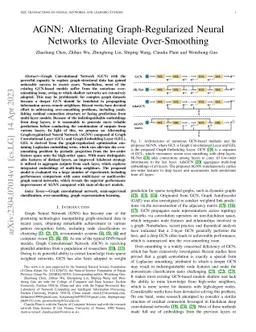AGNN: Alternating Graph-Regularized Neural Networks to Alleviate
  Over-Smoothing