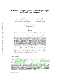 Rethinking Complex Queries on Knowledge Graphs with Neural Link
  Predictors