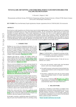 TUM-FAÇADE: Reviewing and enriching point cloud benchmarks for
  façade segmentation