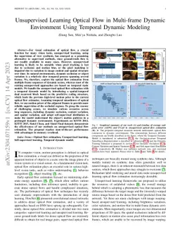 Unsupervised Learning Optical Flow in Multi-frame Dynamic Environment
  Using Temporal Dynamic Modeling