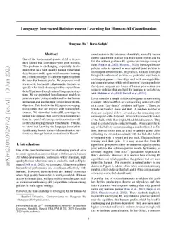 Language Instructed Reinforcement Learning for Human-AI Coordination