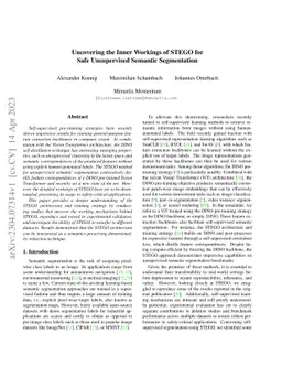 Uncovering the Inner Workings of STEGO for Safe Unsupervised Semantic
  Segmentation