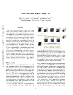 Video Generation Beyond a Single Clip
