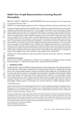 Multi-View Graph Representation Learning Beyond Homophily