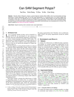 Can SAM Segment Polyps?