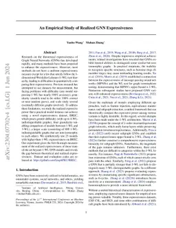 An Empirical Study of Realized GNN Expressiveness