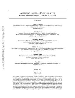 Assisting clinical practice with fuzzy probabilistic decision trees