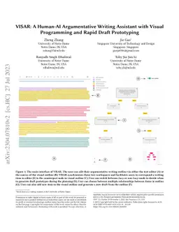 VISAR: A Human-AI Argumentative Writing Assistant with Visual
  Programming and Rapid Draft Prototyping
