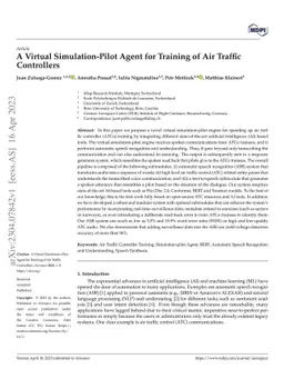 A Virtual Simulation-Pilot Agent for Training of Air Traffic Controllers
