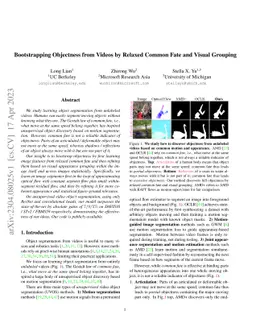 Bootstrapping Objectness from Videos by Relaxed Common Fate and Visual
  Grouping