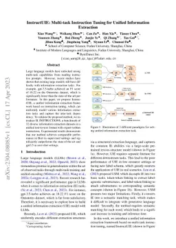 InstructUIE: Multi-task Instruction Tuning for Unified Information
  Extraction