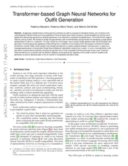 Transformer-based Graph Neural Networks for Outfit Generation