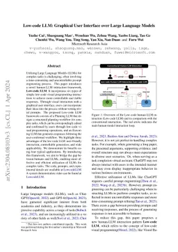 Low-code LLM: Graphical User Interface over Large Language Models