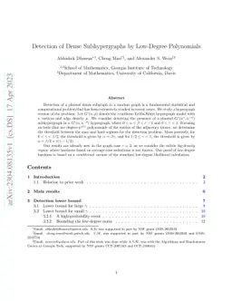 Detection of Dense Subhypergraphs by Low-Degree Polynomials