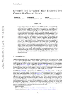 Efficient and Effective Text Encoding for Chinese LLaMA and Alpaca