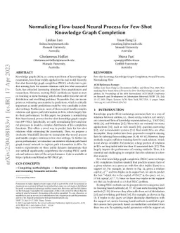 Normalizing Flow-based Neural Process for Few-Shot Knowledge Graph
  Completion