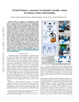 ATTACH Dataset: Annotated Two-Handed Assembly Actions for Human Action
  Understanding
