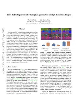 Intra-Batch Supervision for Panoptic Segmentation on High-Resolution
  Images