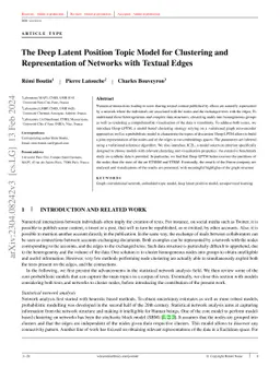 The Deep Latent Position Topic Model for Clustering and Representation
  of Networks with Textual Edges
