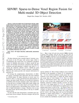 SDVRF: Sparse-to-Dense Voxel Region Fusion for Multi-modal 3D Object
  Detection