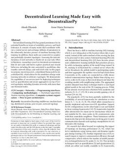 Decentralized Learning Made Easy with DecentralizePy