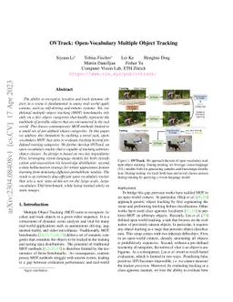 OVTrack: Open-Vocabulary Multiple Object Tracking