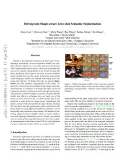 Delving into Shape-aware Zero-shot Semantic Segmentation
