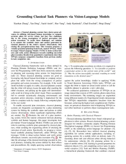 Grounding Classical Task Planners via Vision-Language Models