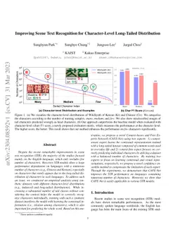 Improving Scene Text Recognition for Character-Level Long-Tailed
  Distribution