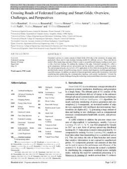Crossing Roads of Federated Learning and Smart Grids: Overview,
  Challenges, and Perspectives