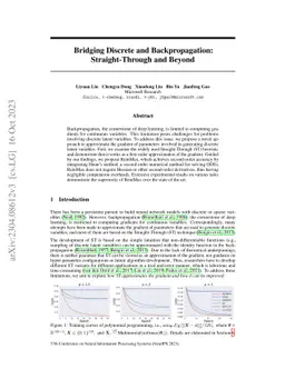 Bridging Discrete and Backpropagation: Straight-Through and Beyond