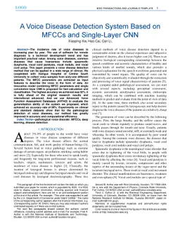 A Voice Disease Detection Method Based on MFCCs and Shallow CNN