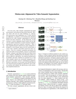Motion-state Alignment for Video Semantic Segmentation