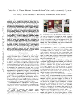 GoferBot: A Visual Guided Human-Robot Collaborative Assembly System