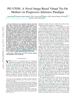 PG-VTON: A Novel Image-Based Virtual Try-On Method via Progressive
  Inference Paradigm